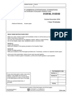 Science: University of Cambridge International Examinations General Certificate of Education Ordinary Level