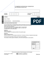 University of Cambridge International Examinations General Certificate of Education Ordinary Level