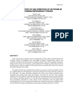 Start-Up and Operation of GE Frame 9E 