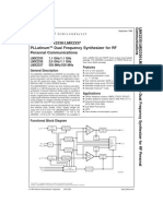 Lmx2335/Lmx2336/Lmx2337 Pllatinum Dual Frequency Synthesizer For RF Personal Communications