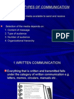 BC - Media and Types of Communication Written Non Verbal and Verbal