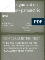 Assignment On Non-Parametric Test