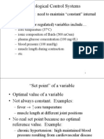 Lecture 1 Physiological Control Systems