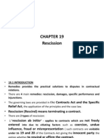 Chapter 19 Rescission 6 Dec 2013 Now For Lecture