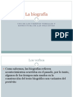 La Biografía Verbos