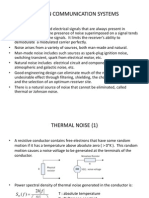 Noise in Communication Systems