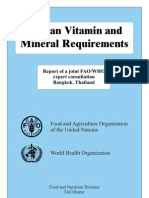 Human Vitamin and Mineral Requirements