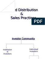 Fund Distribution & Sales Practices