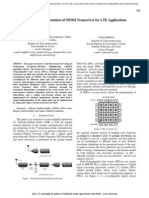 An FPGA Implementation of OFDM Transceiver For LTE Applications