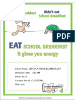 School Name: Lincoln Trail Elementary Breakfast Times: 7:20 AM Prices: $1.45 Location Served: CAFETERIA Other Info