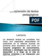 Comprensión de Textos Pedagógicos