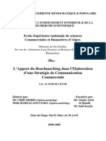 Benchmarking Strategie Communication PDF