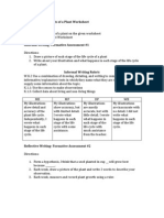 Plant Unit Rubrics