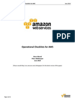 AWS Operational Checklists