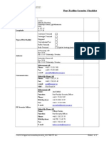 Port Facility Security Checklist, Igelsta