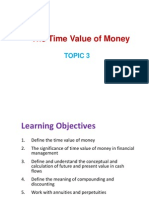 The Time Value of Money: Topic 3