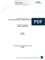 Unidad 2. Metodologia de La Auditoria Administrativa