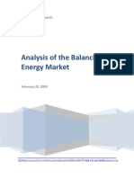 Analysis of The Balancing Energy Market