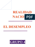 El Desempleo Realidad Nacional 2014-Final