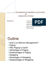 Advanced Techniques of Memory Trallocation