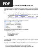 Proceso ETL de Un Archivo EXCEL Con