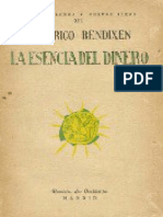 A La Esencia Del Dinero - Friedrich Bendixen