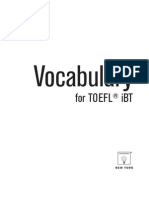 Vocabulary: For TOEFL iBT