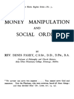 Money Manipulation and Social Order - Denis Fahey 1944