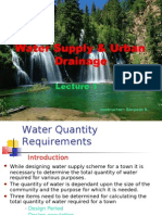 Water Supply & Urban Drainage