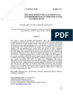 Gastroprotective Effect of Acanthopanax Ulcer in Rats: Trifoliatus On Experimentally Induced Acute