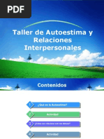 Taller de Autoestima y Relaciones Interpersonales