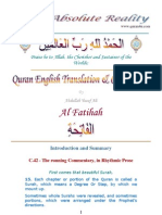 001 Fatihah Quran Surah Fatihah Arabic English Tafsir (Commentary) by Abdullah Yusuf Ali