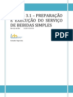 Manual Modulo 3.1 Preparação e Execução Do Serviço de Bebidas Simples