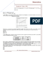 Função 1º Grau - AFA