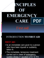 Principles OF Emergency Care: First Aid