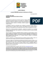 CARTA PÚBLICA-Gobernador Sinaloa-Asesinato Sandra Luz