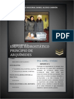 Informe de Laboratorio - Empuje Hidrostático