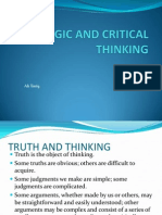 Logic and Critical Thinking