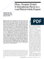 Outcomes of Obese, Clozapine-Treated Inpatients With Schizophrenia Placed On A Six-Month Diet and Physical Activity Program