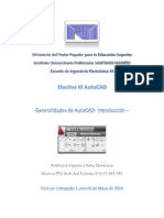 Generalidades de AutoCad