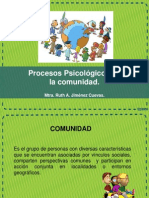 Procesos Psicológicos de La Comunidad.