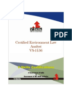 Environment Law Analyst Certification