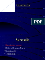 Salmonella, Salmonelosis y Datos Epidemiologicos