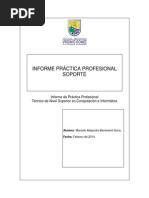 Informe Convalidacion de Practica Profesional (Soporte)