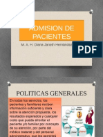 Admisión de Pacientes