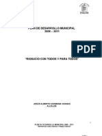 Decreto 036 Junio 03-2008 PDM Riosucio 2008-2011