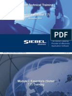 00ess - Essentials (Siebel 7.7) Training