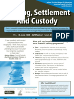 Clearing Settlement and Custody