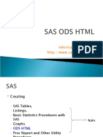 SAS Slides 10: ODS HTML