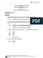 CUPVF - Statewide Survey of MS GOP Primary LVs - TOPLINE DATA - Released May 19 2014